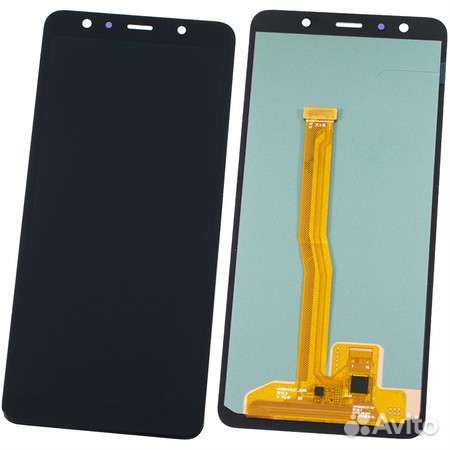 Дисплей для Samsung A750F (A7 2018) Черный