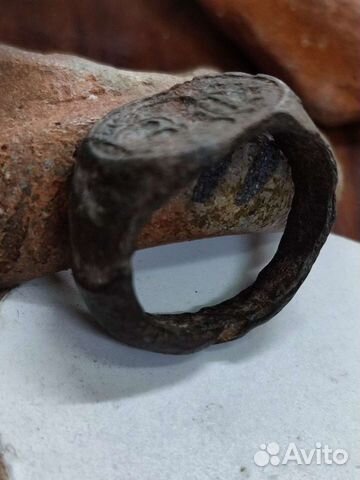 Кольцо бронзовое 12-13век.антикварное