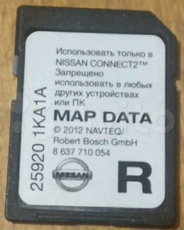 Навигационная карта Nissan Connect