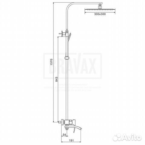 Душевая стойка со смесителем Gappo G2407-6