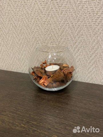 Ваза круглая стеклянная