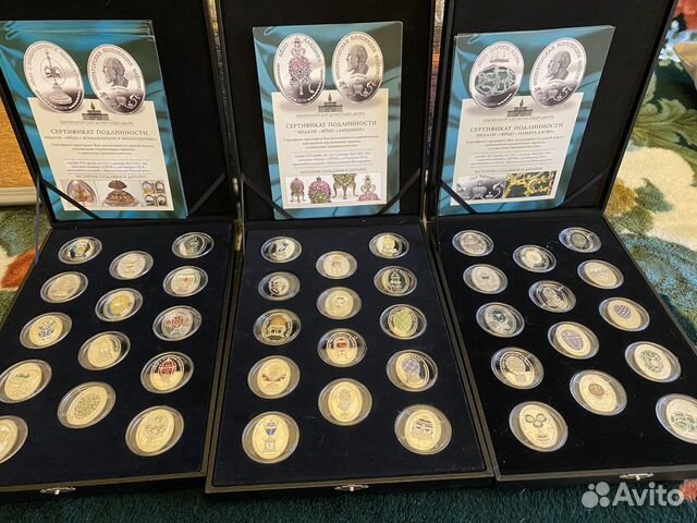 Императорский монетный двор. Яйца Фаберже 42шт