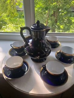 Чайные пары и кувшин кобальт