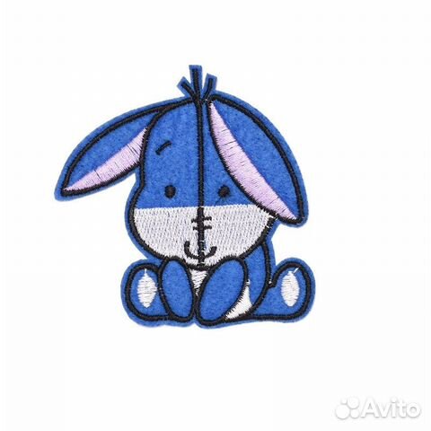 Нашивка на одежду ослик иа термонашивка