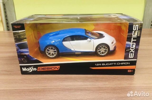 Модель Bugatti chiron 1/24