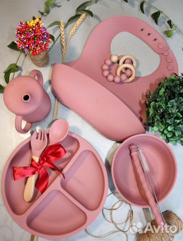 Детская силиконовая посуда