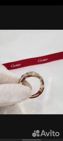 Золотое кольцо Cartier с бриллиантом