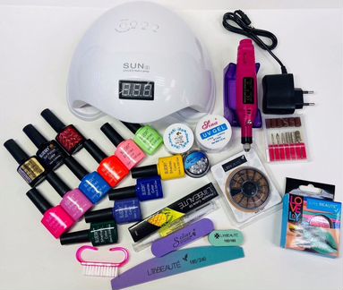 Набор для маникюра мастера с лампой