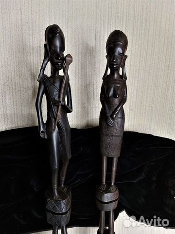 Статуэтки из чёрного дерева высота 33 см