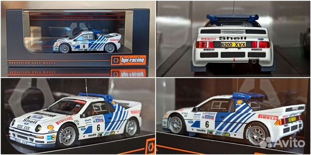 Ford RS 200 HPI Racing Mirage Rally 1/43