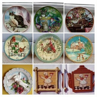 Декоративные тарелки. Новые. Фарфор