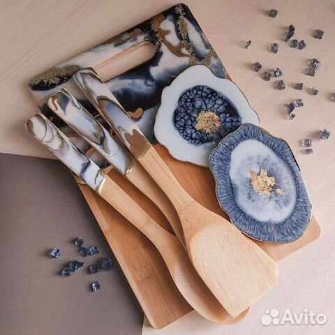 Разделочная доска. Подстаканники/костеры