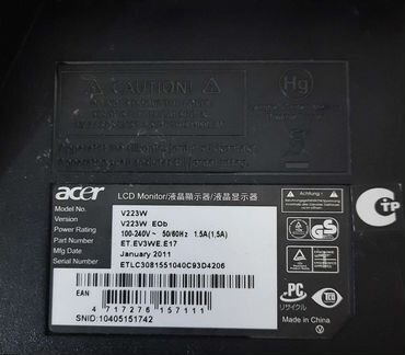 Монитор Acer v223w