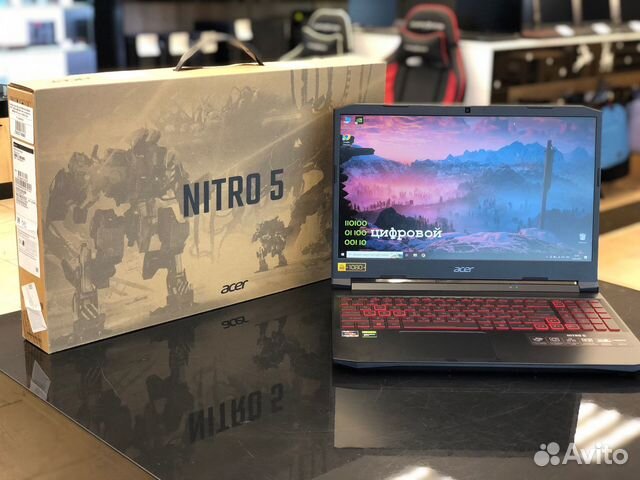 Новый Acer Nitro 5 IPS Ryzen 5 5600H/GTX 1650/512G