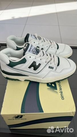 Новые new balancr 550 white green 38-40p