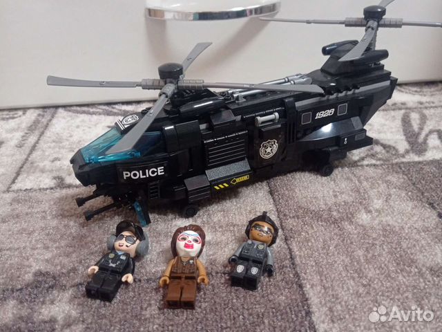 Конструктор Лего аналог Вертолет и Пушка