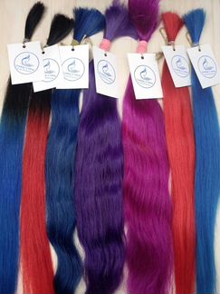 Цветные пряди для наращивания