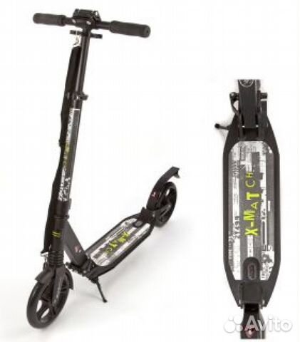 Самокат-Скутер X-Match Type, 200 мм PU амортизатор