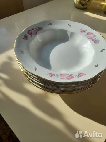 Тарелки глубокие ссср,Рижский фарфоровый завод