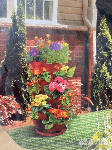 Кашпо для цветов подвесное каскад на цепочке