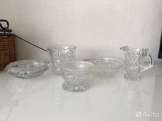 Набор столовой посуды хрусталь