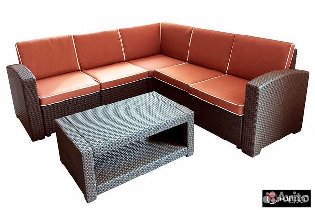 Комплект мебели Rattan Premium Corner, венге