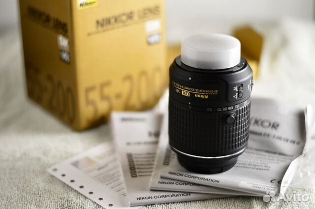 Объектив nikon 55-200mm f/4-5.6G VR стаб