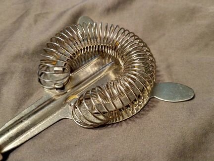 Винтажный барный стрейнер для коктейлей СССР