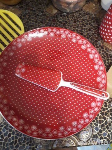 Блюдо для торта с лопаточкой