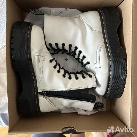 Ботинки белые Dr Martens