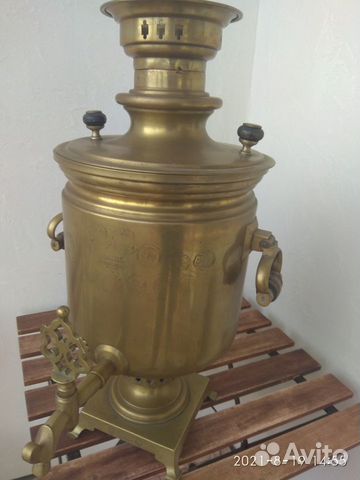 Самовар старинный 1900 г. Тульский