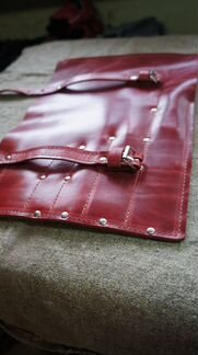 Скрутка для ножей, кожаная, ручной работы