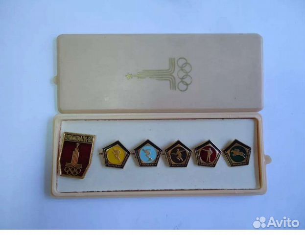 Значки СССР олимпиада 80