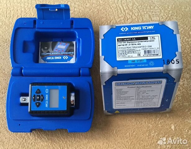 Динамометрический адаптер king tony 34307-1A 3/8