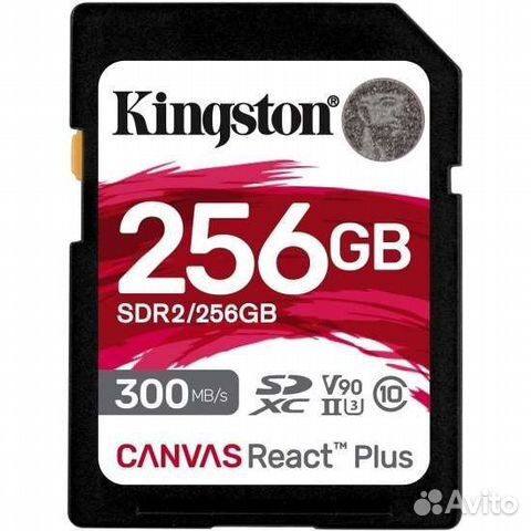 256Gb Kingston Canvas React Plus sdxc UHS-II V90