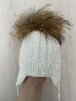 Комплект новый шапка/шарф зима 36-40 см объем