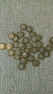 Монеты биметалл 10 р