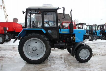 Трактор мтз 82.1 2011г. с кондиционером синий - фотография № 7