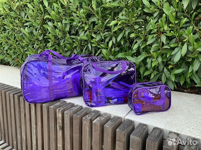 Готовая сумка в роддом «Органик VIP», фиолетовая