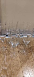 Бокалы для шампанского стекло 12 штук