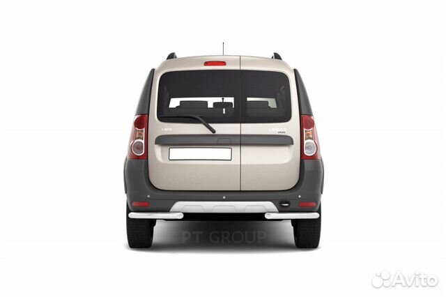 Защита бамперов Ларгус задняя