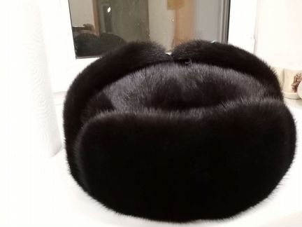 Норковая шапка мужская ушанка