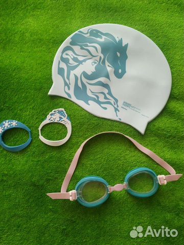 Набор для плавания, шапочка и очки 3-5