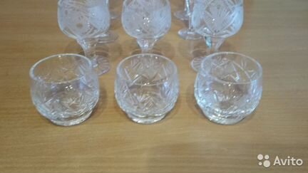 Бокалы, рюмки, стопки (хрусталь) СССР