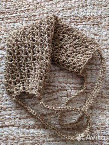 Мочалка из джута ручная работа