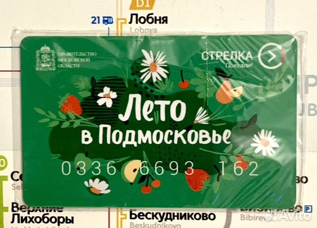 Карта Лето в Подмосковье купить в Москве | Хобби и отдых | Авито