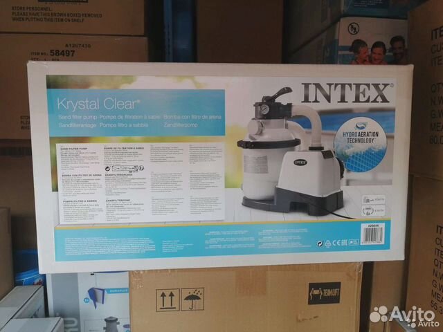 Песочный фильтрующий насос 4000 л/ч intex 26644