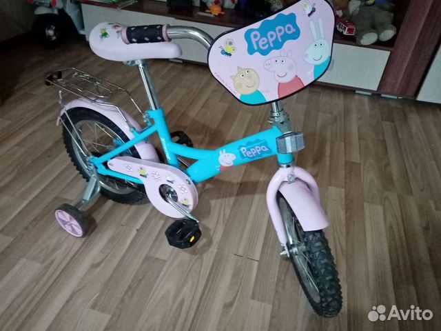 Детский велосипед для девочки со съёмным колесами