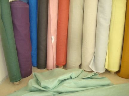 Льняные ткани для скатертей портьер