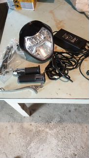 Фонарь и ручки электроскутера ситикоко